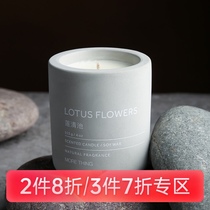 More Thing Thing scented candles handmade cement tank in bedroom soothing and sleeping smokeless plant essential oil fragrance