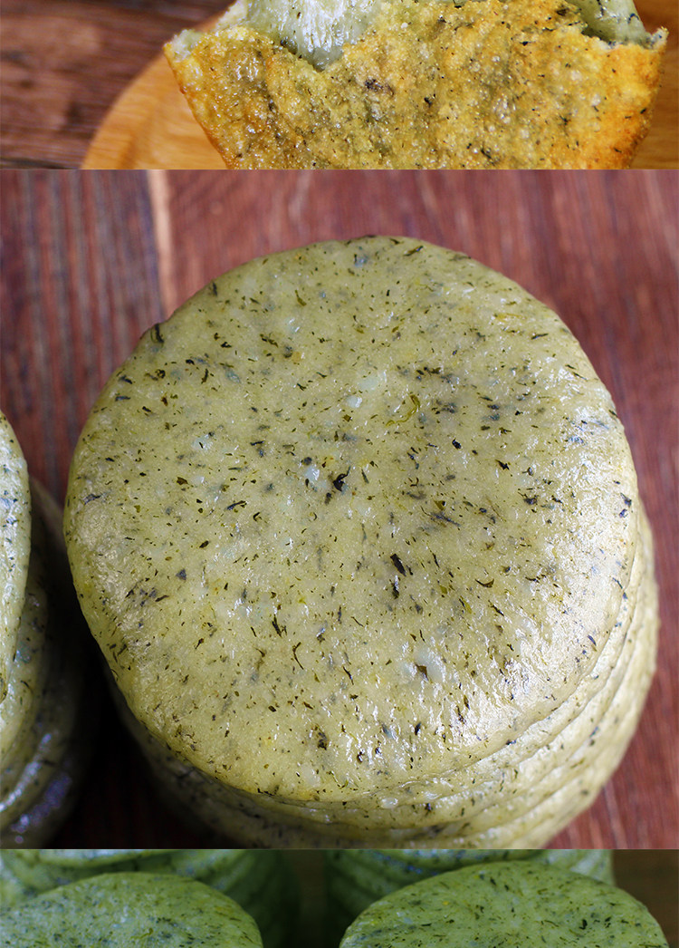 蒿子蒿菜艾叶清明粑粑新鲜糯米糍粑贵州湖南特产手工农家粑青团饼