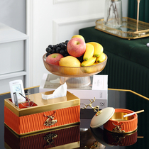 Office tissue storage box creative high-end light luxury paper box home living room simple paper box modern decoration