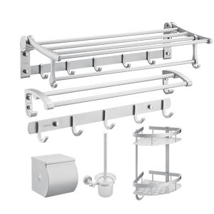 OPPLE毛巾架挂架太空铝浴巾架卫生间浴室置物卫浴五金挂件套装Q