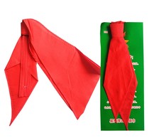 Cotton cloth red scarf Primary School students one pull zippered easy pull high-grade cotton knotted school wholesale adult party