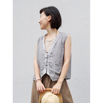 No good seeing the silk cotton hand-button V-collar pocket of the literary and art horse clip (cool wind is believed)