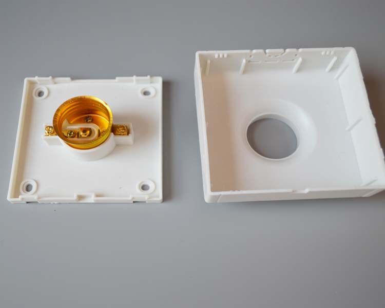 e27螺口吊灯头吸顶悬吊式卡扣陶瓷插口家用86明装灯座led灯泡底座