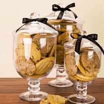 Storage jar transparent glass jar ornaments peach cake jar dessert table snack candy jar European home decoration utensils