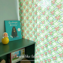 fafamarket Korean ins literary vintage flower curtain curtain