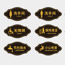 Customized acrylic office door table room warehouse sign toilet school prompt instructions customized brand