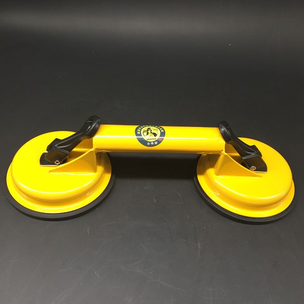 单爪玻璃吸盘 木杆皮锤 起砖贴砖工具 瓷砖吸盘 直径11.5厘米