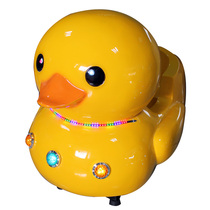 2017 new GRP big yellow duck children coin swing machine rocking car rocking machine