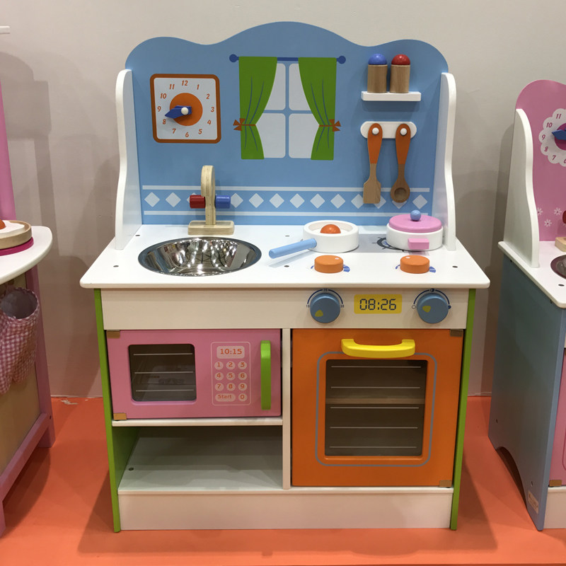儿童娃娃家玩具厨房全套 早教过家家幼儿园角色扮演区游戏屋木制