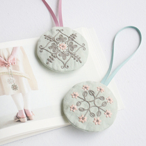 DIY MOUTH DELIGHT Delight Beauty Eurostyle Flowers Embroidered Handmade Self-Embroidered Sachet Bag Pendant BIRTHDAY PRESENT