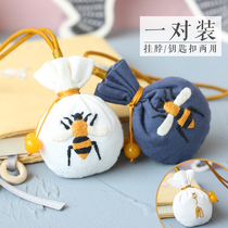 End of the Dragon Boat Festival digy Artisanal Beginner Embroidery Lovers Christmas Eve Epidemic Prevention Fragrant Sacks Pendant Key 7 New Years Eve delivery boyfriend
