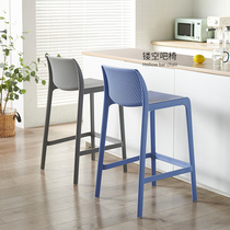 Nordic hollow bar chair high foot stool bar chair front chair creative bar stool modern minimalist home Island chair