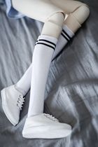 ◆ bears◆ BJD baby clothes A077 white stretch socks uniform socks football socks 1 41 3 uncle