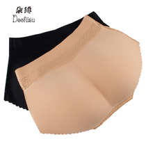 Hip-raising panties female buttocks fixed one-piece seamless buttocks fake buttocks body shaping breathable mid-waist triangle hip pants
