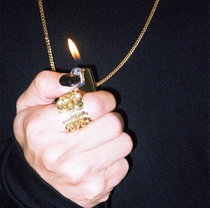 AMBUSH custom metal fire Machine cover necklace beauty tide men and women with jewelry alloy