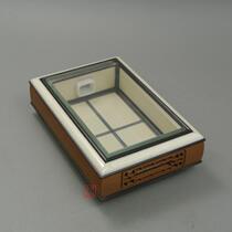 The old bamboo Golden Bell bamboo lacewings box inside and outside the imitation teeth embedded silver silk famous fine worm box can also raise yellow lacewings