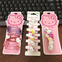 Foreign trade export single childrens hair accessories Girls hair accessories HELLO KITTY Japan and South Korea hair accessories environmental protection materials
