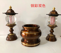Taiwan Bronze Incense Stove Vegetarian Noodle Oven Stand Incense Stove Max 30 cm Calibre Reworked Delicately Multidimensioned