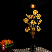 Japanese-style gilt lotus Vase 13 bunches for Buddha lotus golden flower Buddha front flower Buddha Hall decoration simulation lotus large