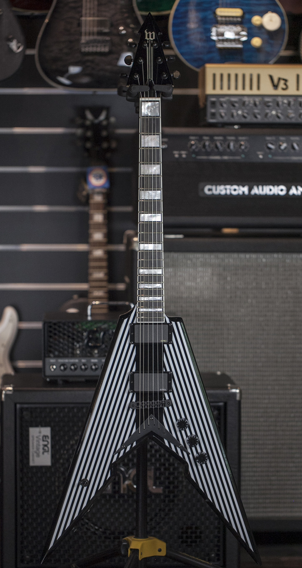 zakk wylde viking v pinstripe 签名韩产电吉他【多利乐器】现货_7折