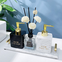 Modern minimalist emulsion bottle European-style bathroom emulsion split bottle hotel Handwashing liquid body lotion Bath Lotion Packaged Empty Bottle Suit