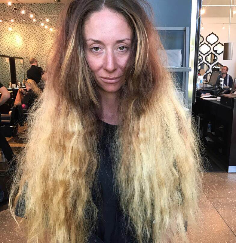 一头乱发的女汉子,决定在婚礼前换次发型