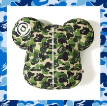 New BAPE camouflage pillow Building block bear pillow cushion waist pillow cushion