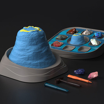 Science canned gem excavation set archaeological dinosaur fossil treasure hunt blind box gift box children boys and girls toys