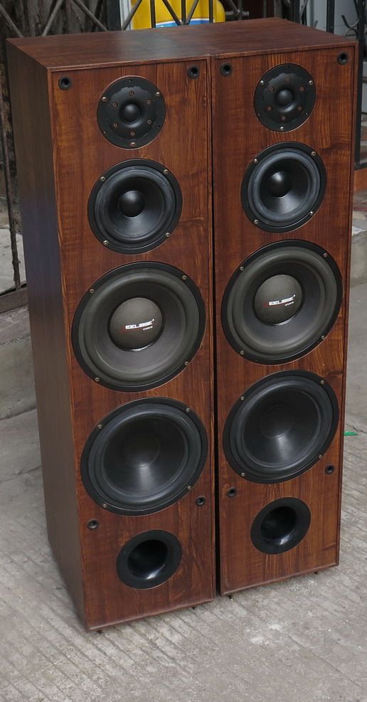 发烧级国产老名牌高士双8寸大型落地音箱