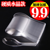 Disposable Spoon Plastic Soup Spoon Rice Spoon Sweet Spoons Spoon Spoon Takeaway Packaging Large Spoon Thickened PS Crystal Spoon