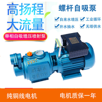 High-lift screw self-priming pump large flow water pump Home jet pump tap water booster No-tower water supply water pumping