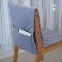 Cotton linen seat cushion chair back cushion home cushion seat cushion summer stool breathable office integrated seat cushion