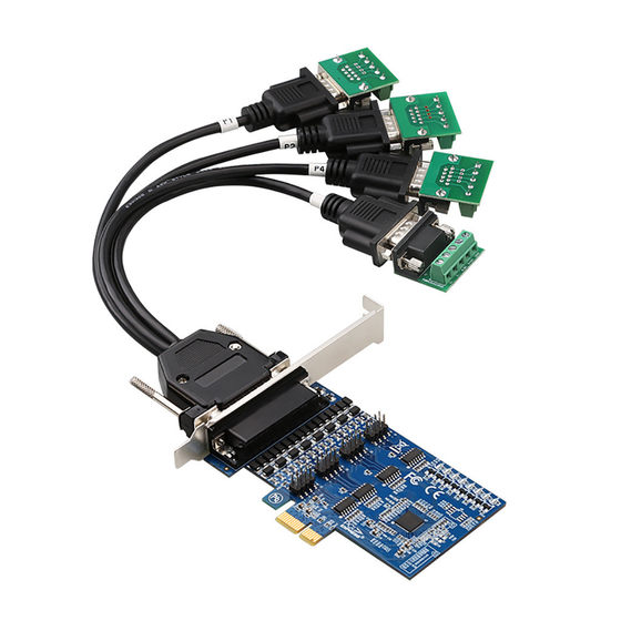 PCI-E ~ 4- 포트 RS485/422 확장 카드 산업 등급 직렬 카드 변환기 전압 억제 보호기 PCI-E ~ 4- 포트 RS485/422 확장 카드 산업 등급 직렬 카드 변환기 전압 억제 보호기