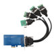 PCI-E ~ 4- 포트 RS485/422 확장 카드 산업 등급 직렬 카드 변환기 전압 억제 보호기 PCI-E ~ 4- 포트 RS485/422 확장 카드 산업 등급 직렬 카드 변환기 전압 억제 보호기