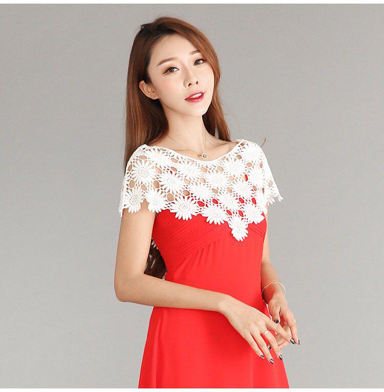 夏季韩版针织镂空蕾丝小披肩短款百搭坎肩薄外套无袖外搭罩衫女