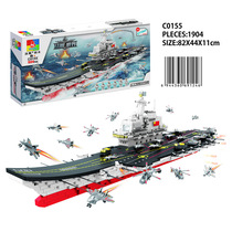 Warma missile destroyer cruiser Liaoning aircraft carrier Liaoning aircraft carrier Puzzle Military Assembly Building Blocks Toys