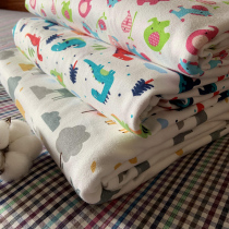 Export tail single foreign trade fabric super soft cotton knitted cotton cartoon sheet single piece 190