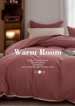 2022 autumn and winter models long-staple cotton brushed plain solid color embroidered double bed linen four-piece set of contrasting colors