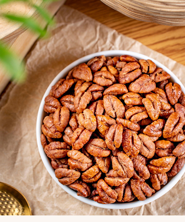 新货临安山核桃仁小核桃仁肉连罐500g分2罐装孕妇零食坚果炒货仁