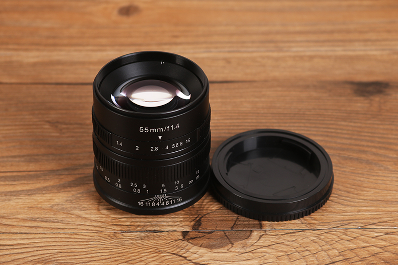 七工匠55mm f1.4大光圈微单定焦人文镜头e卡口佳能小痰盂55 1.