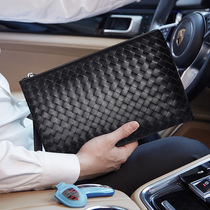 Men's Handbag Leather Handbag Business Fashion Handbag Sheepskin Clutch Envelope Bag Large Capacity Casual Handbag