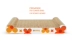 Tian Tian Cat Sun Flower Tôn Cat Scratch Board Cat Grinding Claw Cat Toy Cat Scratching Bed Cat Nip Cat Sản phẩm dành cho thú cưng - Mèo / Chó Đồ chơi Mèo / Chó Đồ chơi