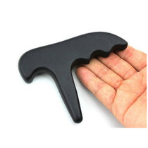 Natural Stone Needle Black T Type Handle Type Massage Vertebral Scraping Massage Point Acupoints For Promoting Blood Circulation Dredge Meridians