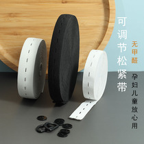 Buttonhole pregnant womens pants rubber band Childrens baby adjustable elastic loose tight belt pants waist change small artifact buckle