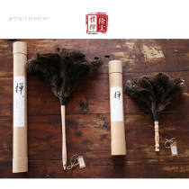 At the beginning of the art the handmade ostrich feather duster the Duster the dust duster the household dust sweeping the dust