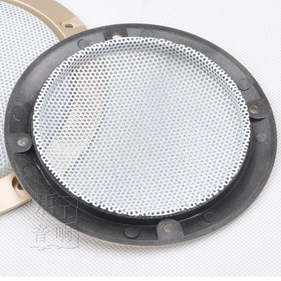 6#喇叭罩音箱音响汽车改装低音炮喇叭网保护罩扬声器网罩铁网_双氙车