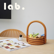 lab home Nordic style Japanese style rattan fruit basket living room household creative fruit storage New home birthday gift