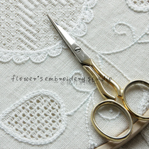 French Original Dress DMC White Thread Embroidery Lace Embroidered special scissors embroidered with Italian production