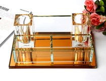 Crystal microphone stand Microphone stand KTV supplies Desktop wireless microphone stand Crystal seat Imidazole desktop ornaments