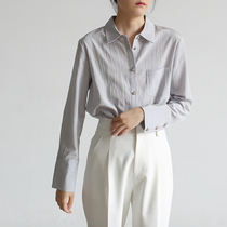 LIMONN early Autumn New loose shirt shirt shirt female design sense niche long sleeve casual retro versatile top